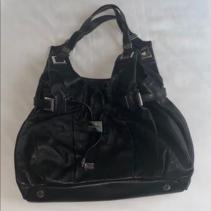 Authentic Black Leather Michael Kors Shoulder Bag